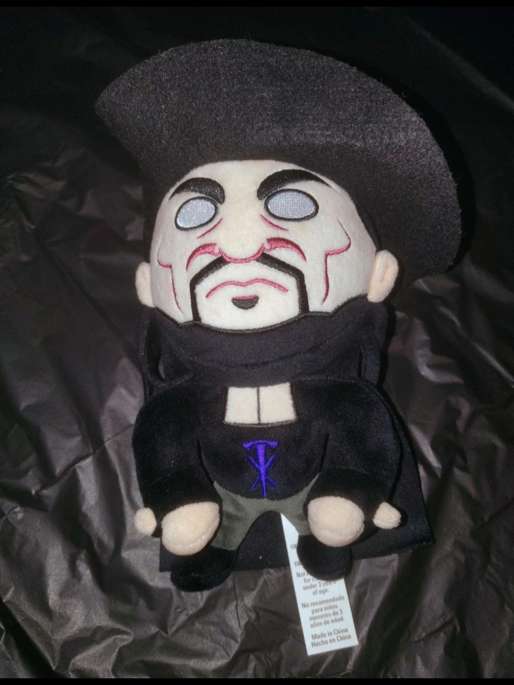 The Undertaker  Character Doll - Black and Cream Kids Toy
